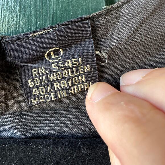 Vintage Aztec Wool Blend Vest Men’s L Made in Nepal Western Folk Blanket Style - Picture 5 of 5